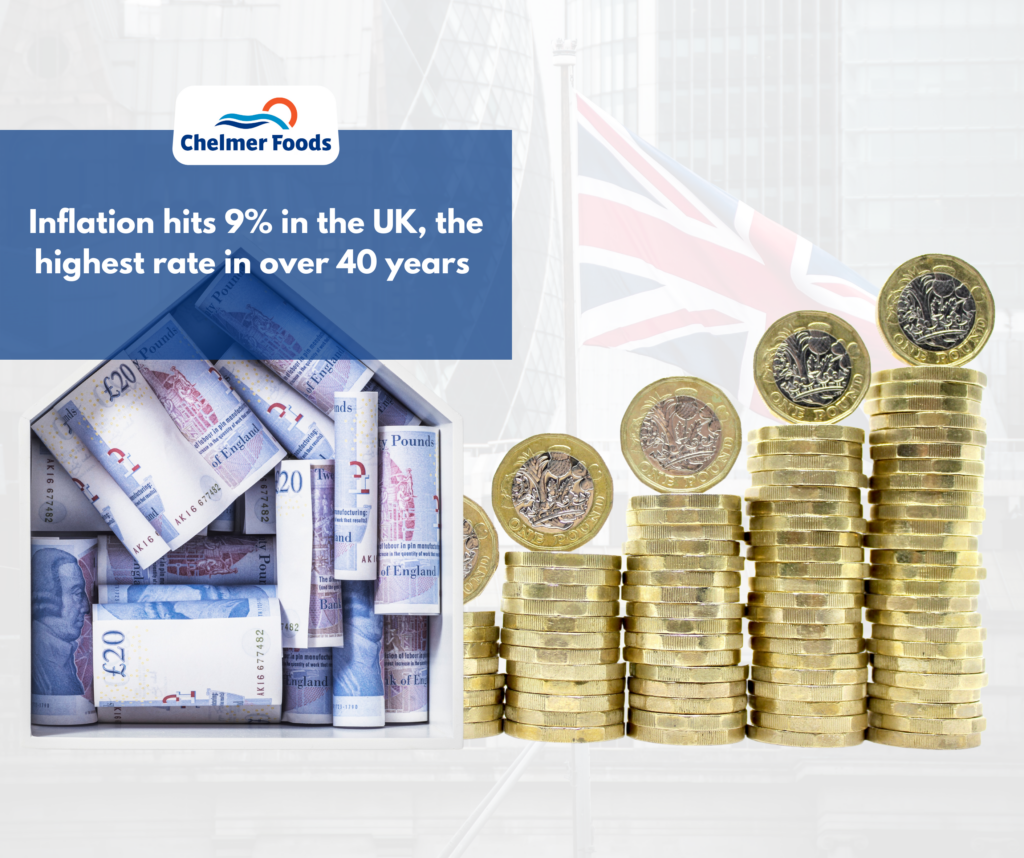 Inflation hits 9% in the UK, the highest rate in over 40 years ...