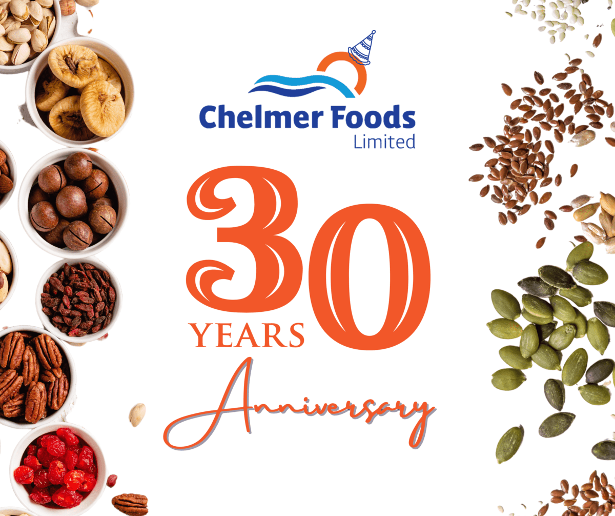 30th Corporate anniversary of Chelmer Foods Ltd!