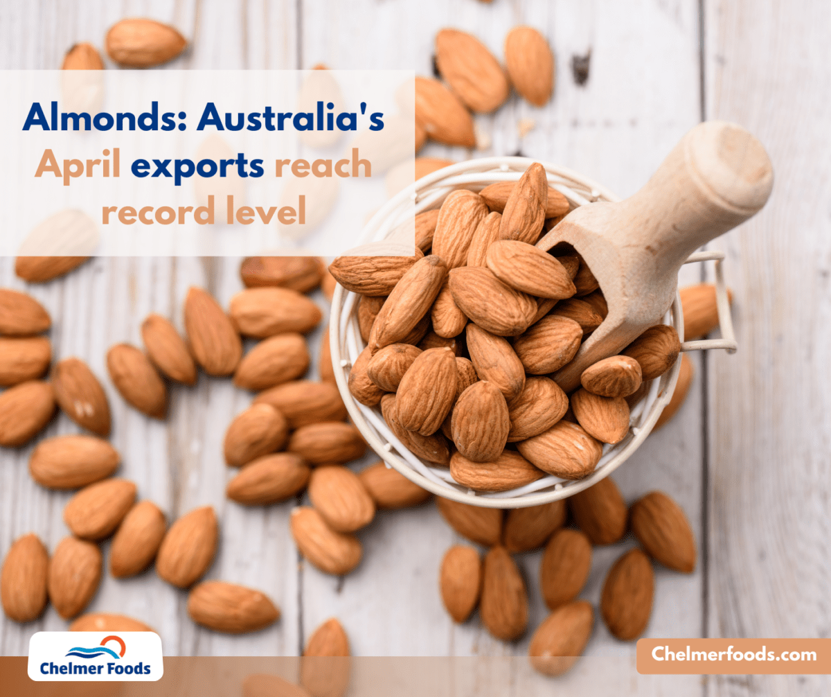 Almonds: Australia's April exports reach record level