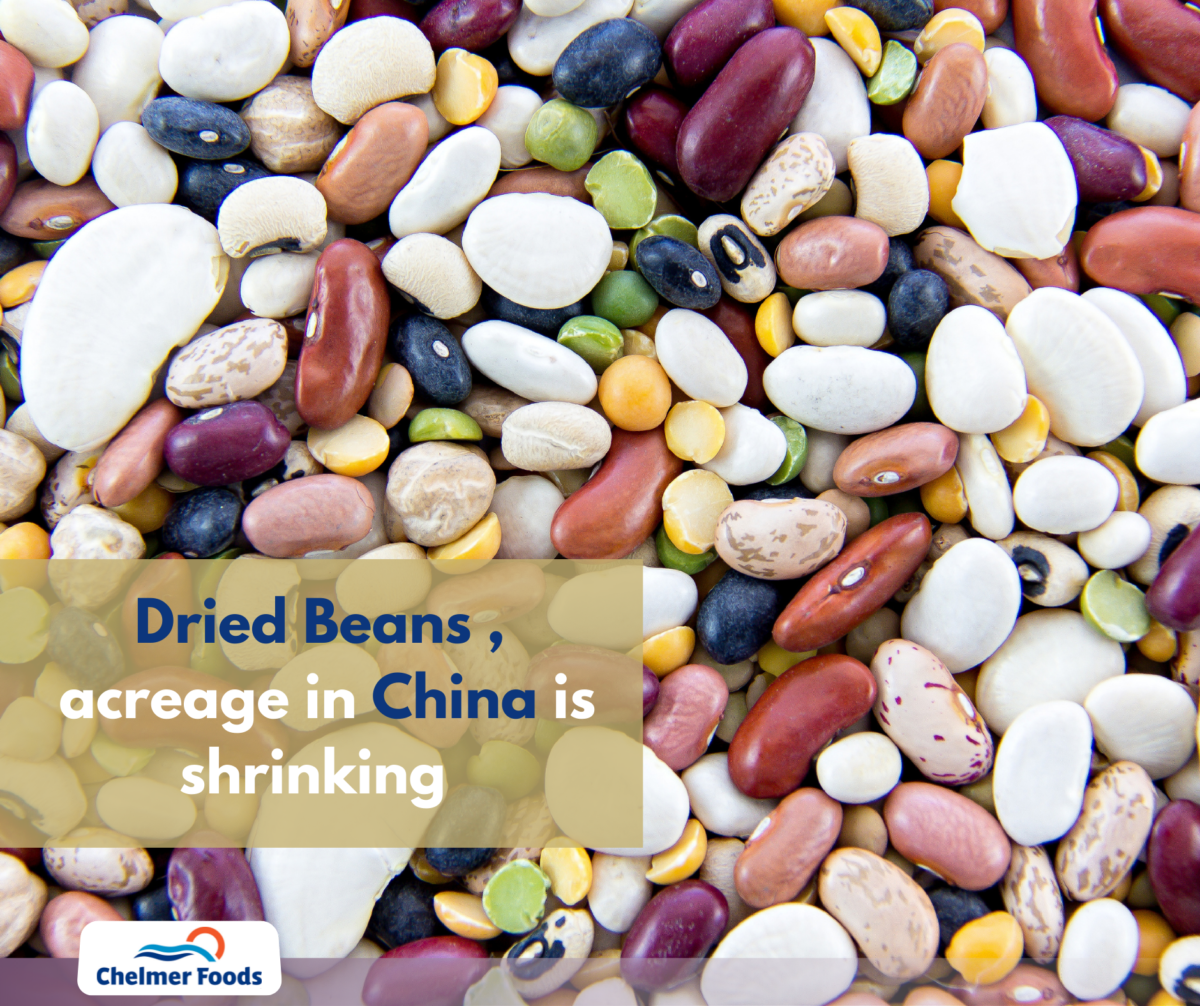 Dried beans: Acreage in China is shrinking