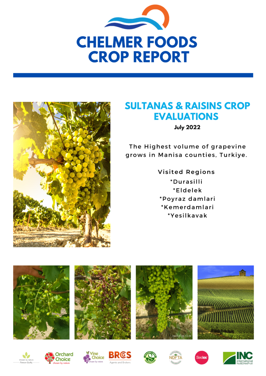 Sultanas & Raisins Crop evaluations, July 2022
