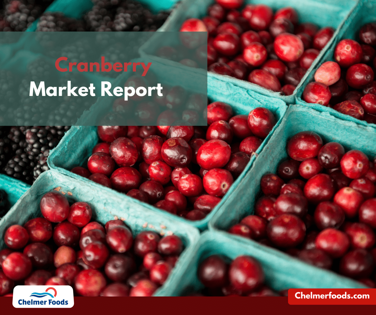 North American Cranberry crop and market situation for 2022.
