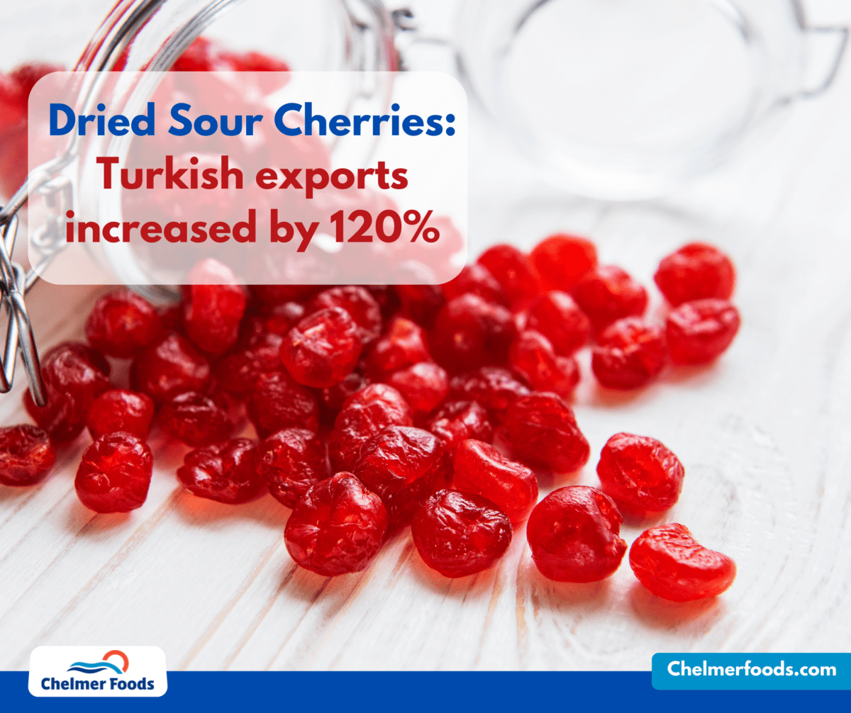 Dried Sour Cherries: Turkish exports increased by 120%