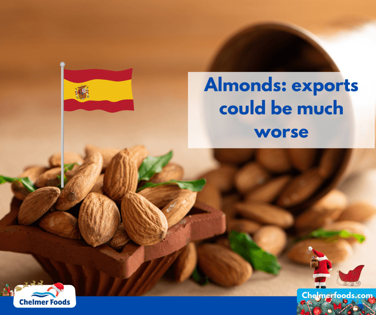 Almonds: exports could be much worse
