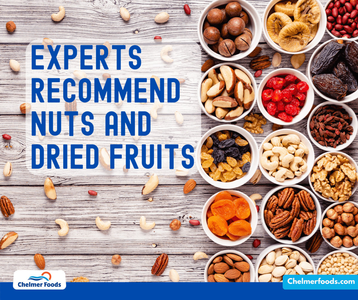 International Experts Recommend Nuts and Dried Fruits as Part of a Healthy Diet