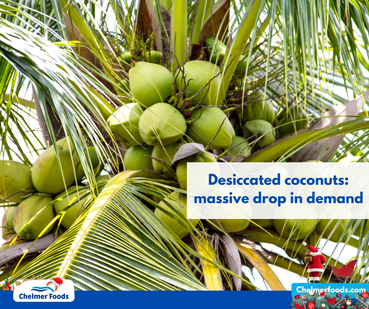 Desiccated coconuts: massive drop in demand