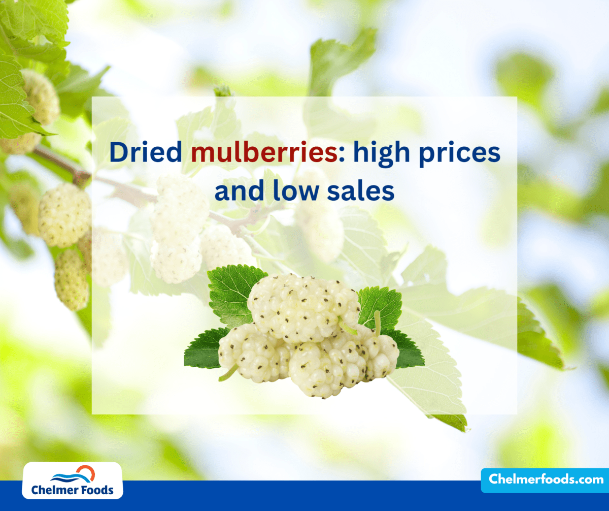 Dried mulberries: high prices and low sales