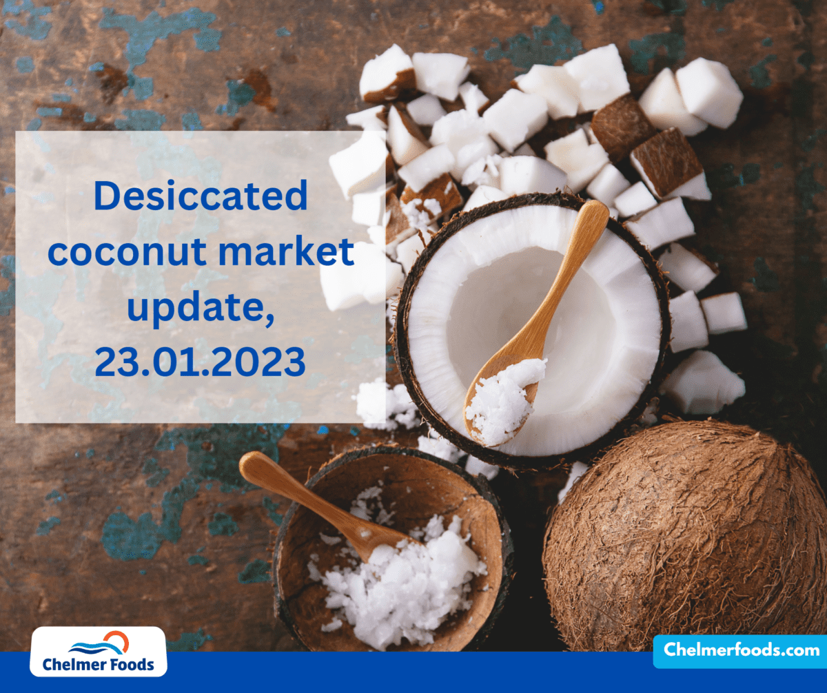 Desiccated coconut market update, 23.01.2023