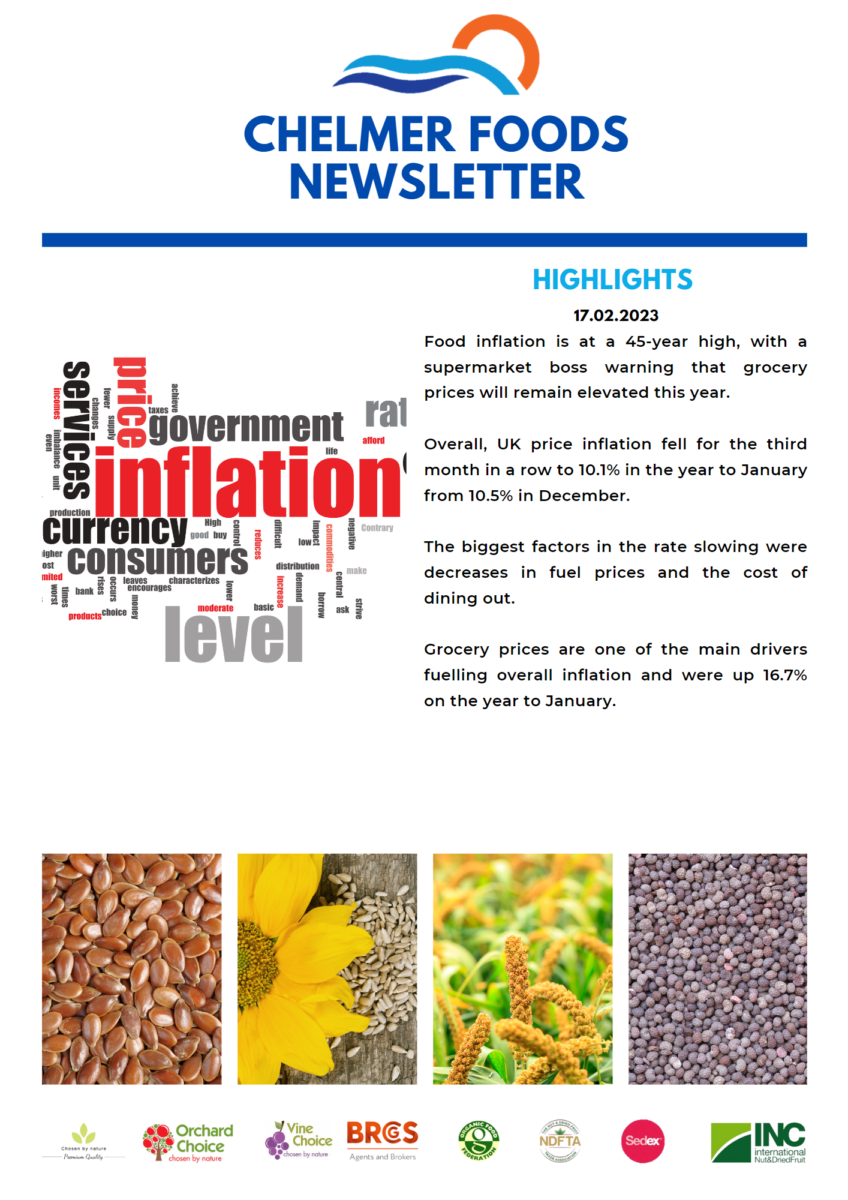 Chelmer Foods Seed Market outlook 17.02.2023