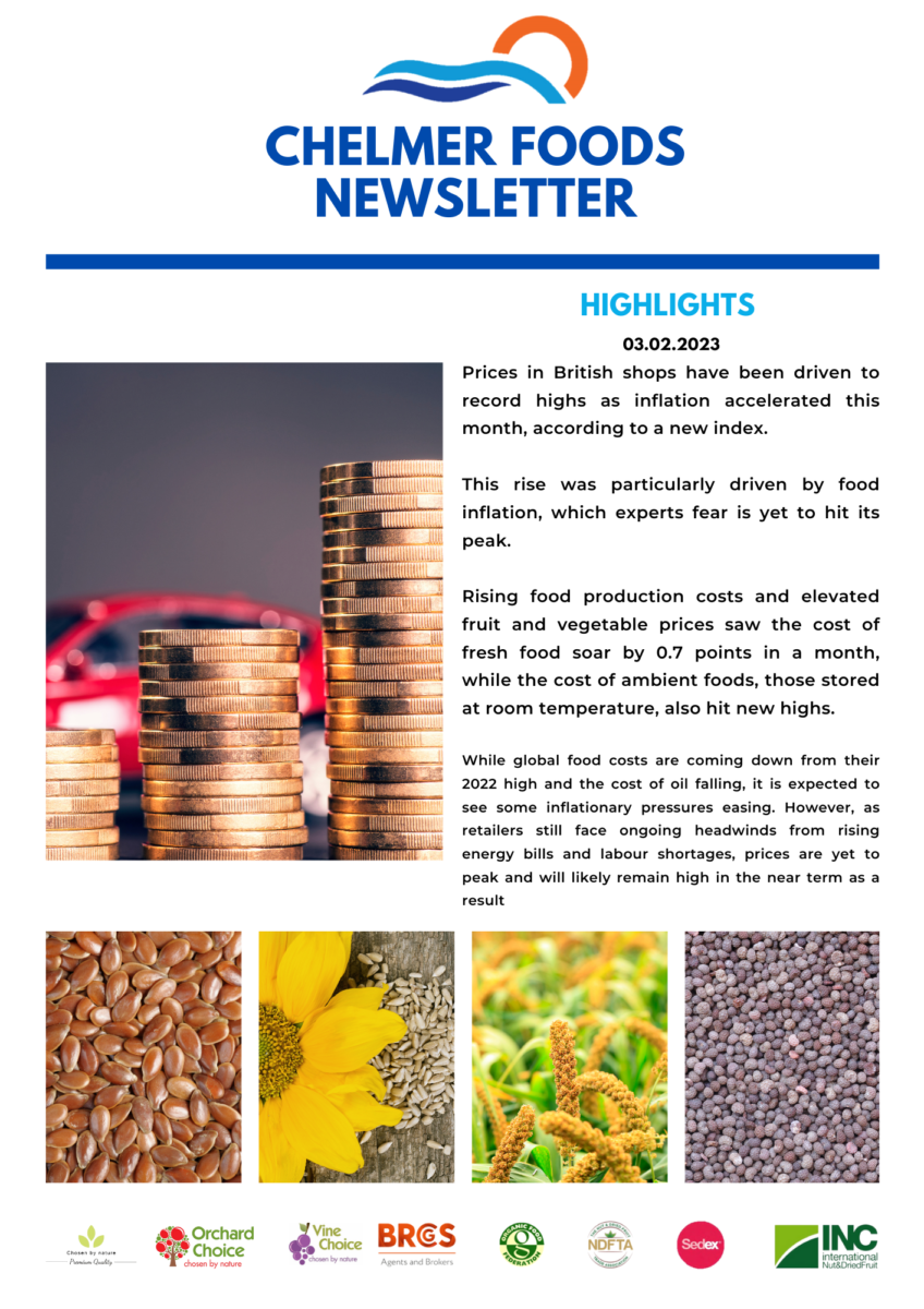 Chelmer Foods Seed Market outlook 03.02.2023