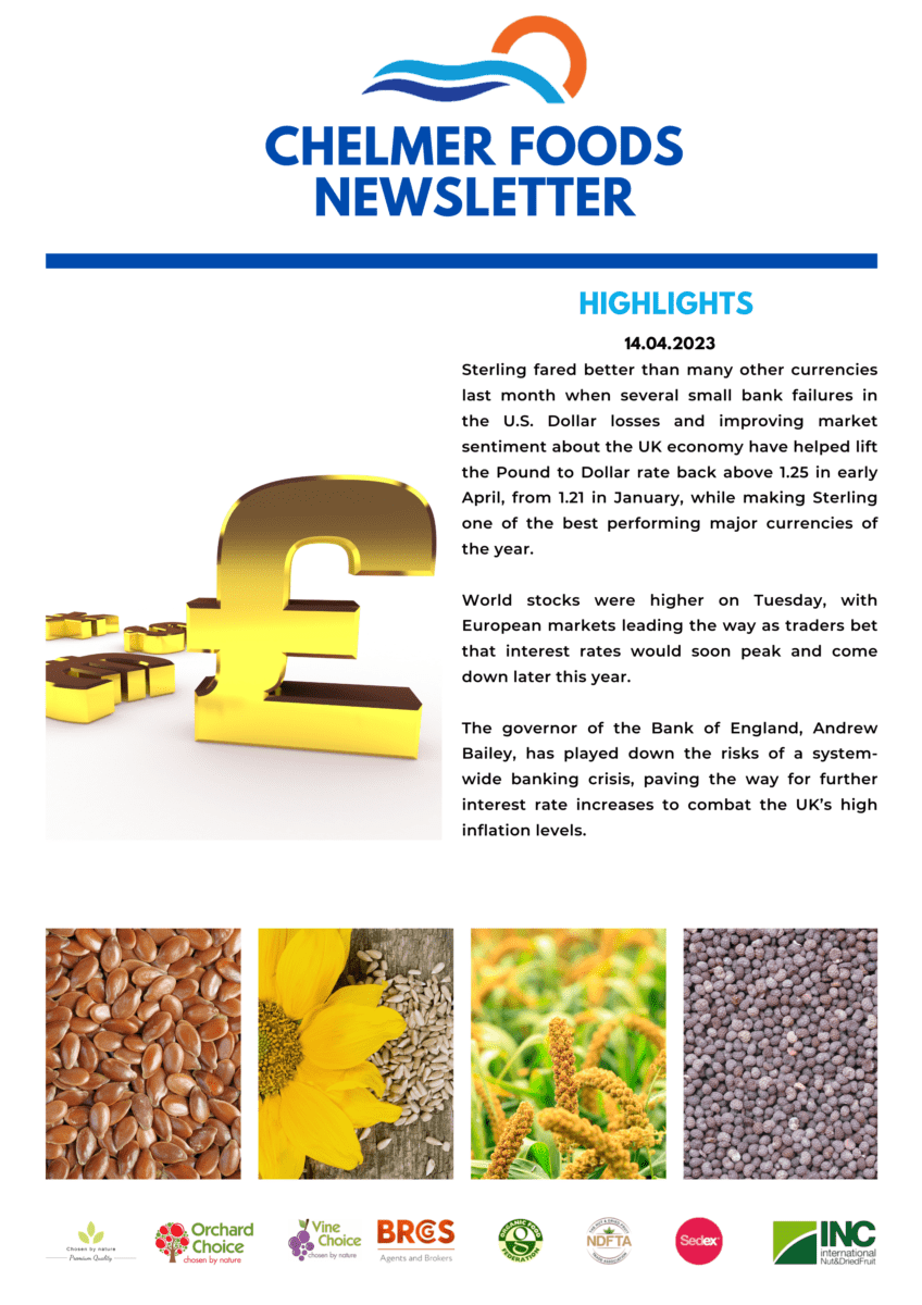 Seeds market outlook 14.04.2023, Chelmer Foods